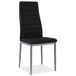 *Jídelní čalouněná židle HRON-261 černá/alu