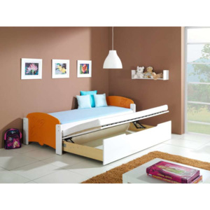 Dřevěná dětská postel s přistýlkou a úložným prostorem Malgosia 2