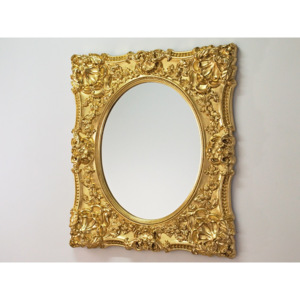 Závěsné zrcadlo Roccoco 101x121 zlaté
