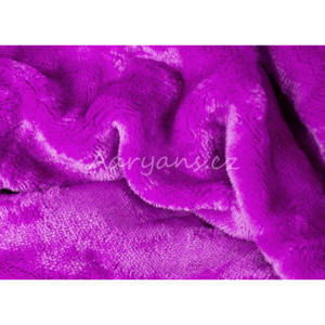 Aaryans Prostěradlo mikroflanel fialové Rozměry: 90 x 200 cm
