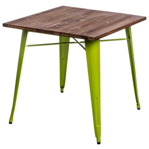 Design2 Stůl Paris Wood zelený světlý sosna