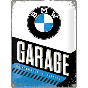 Plechová cedule BMW garage SUPER MAXI
