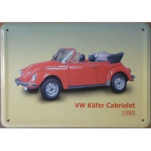 Plechová cedulka VW Kafer cabriolet - Brouk