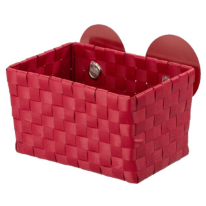 Červený košík s přísavkami Wenko Fermo