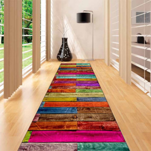 BIGA colored wood moderni koberec vícebarevný Velikost: 90x140