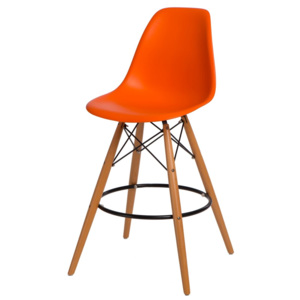 Design2 Barová židle P016V PP oranžová