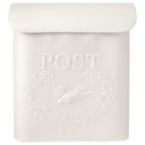 Kovová poštovní schránka bílá, Clayre & Eef
