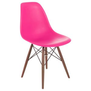 Design2 Židle P016V PP tmavá růžová/tmavá