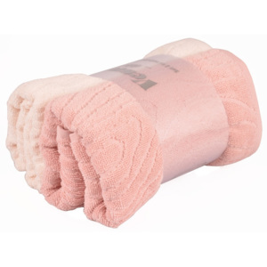 Vesna | Dárkový set 2 ks ručníků 50x90 cm Fino růžový