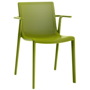 Design2 Židle BEEKAT s područkami zelená