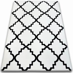 Kusový koberec SKETCH Mria bílo-černý 80x150