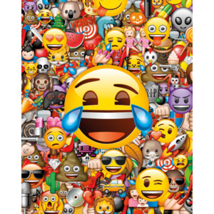 Plakát, Obraz - Emoji - Collage, (40 x 50 cm)