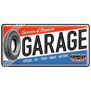 Nostalgic Art Plechová cedule Garage Rozměry: 25x50cm