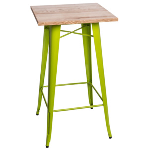 Design2 Stůl barový Paris Wood zelený jas. jasan