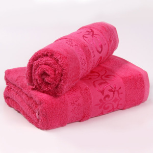 Bambusový ručník Verde - růžový ruc