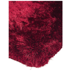 Plush - huňatý koberec koberec - červená 70x140cm