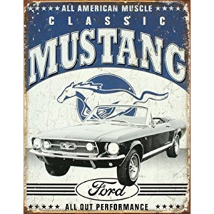 Plechová cedule Mustang Classic