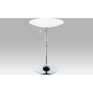 Artium Barový stůl chrom 94x61x61cm Barva: bílá