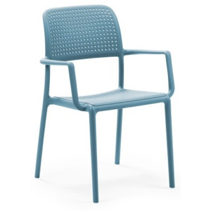 Design2 Židle Bora s područkami modrá
