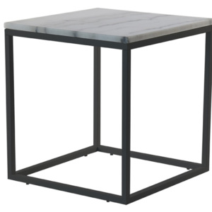 Mramorový konferenční stolek s černou konstrukcí RGE Accent, šířka 55 cm