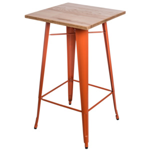 Design2 Stůl barový Paris Wood oranž jasan