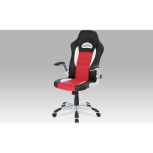 Artium Kancelářská židle | koženka Barva: červená