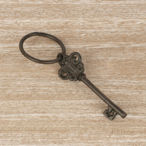 Chalupářská dekorace litinový klíč 12cm