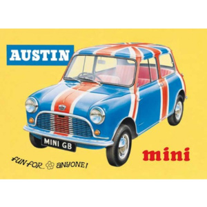 Plechová cedule auto Austin Mini