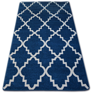 Kusový koberec SKETCH Mria modro-bílý 80x150