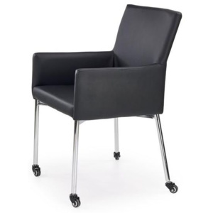 Halmar K256 židle na kolečkách černá