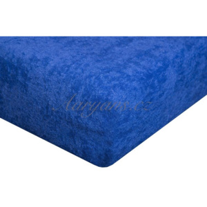 Aaryans Dětské prostěradlo froté 60x120 cm tmavě modré