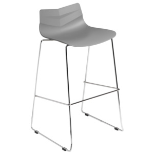 Design2 Barová židle LEAF šedá