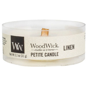 WoodWick – Petite Candle vonná svíčka Čistý len 31 g