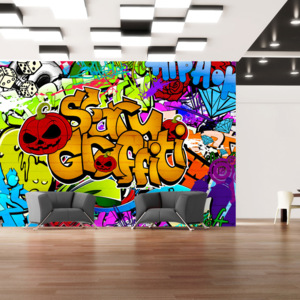 Bimago Fototapeta - Scary graffiti 100x70 cm