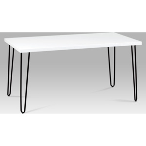Artium Jídelní stůl černobílý 150x80cm