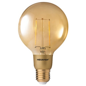 MEGAMAN LED gold.filament.bulb A75 3W/NILW E27 2200K 210lm Dim 15Y