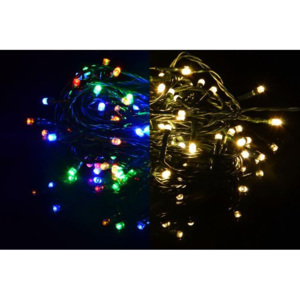 Nexos 41701 Vánoční LED osvětlení 80 LED - 7,9 m teple bílá / barevná