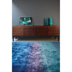 HOLBORN pásikovaná koberec 160x230cm - indigová