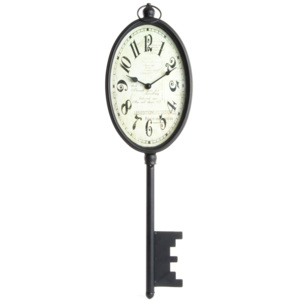 Kovové nástěnné hodiny Klíč 19x6x60cm