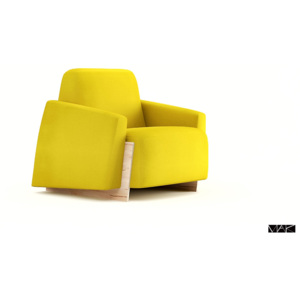 Design2 Křeslo Bao žluté