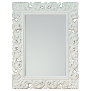 Závěsné zrcadlo Queen 91x121 bílé