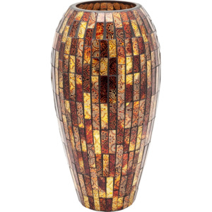 KARE DESIGN Váza Mosaico 40 cm - hnědá