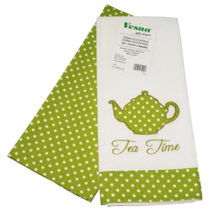 Vesna | Utěrky 2 Ks Tea Time zelené 45x70 cm