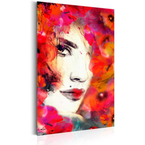 Kovový plakát - Portraits: Woman in Poppies [Allplate] - 31x46