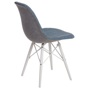 Design2 Židle P016V Duo modrá šedá/bílá