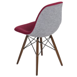 Design2 Židle P016V Duo červená šedá /dark
