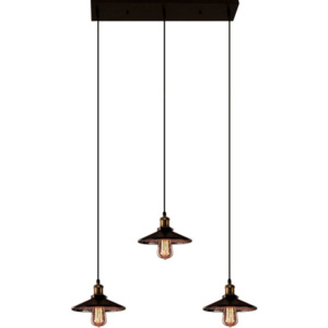 Design2 Lustr - Závěsná lampa Eindhoven Loft 3 CLACK