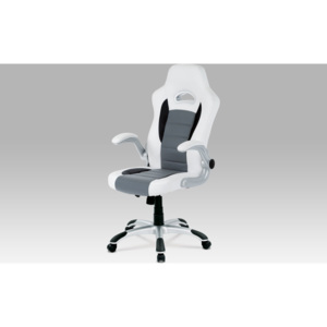 Artium Kancelářská židle | koženka Barva: bílá