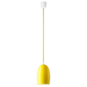 Žluté lesklé závěsné svítidlo Sotto Luce UME