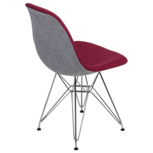 Design2 Židle P016 DSR Duo červená šedá